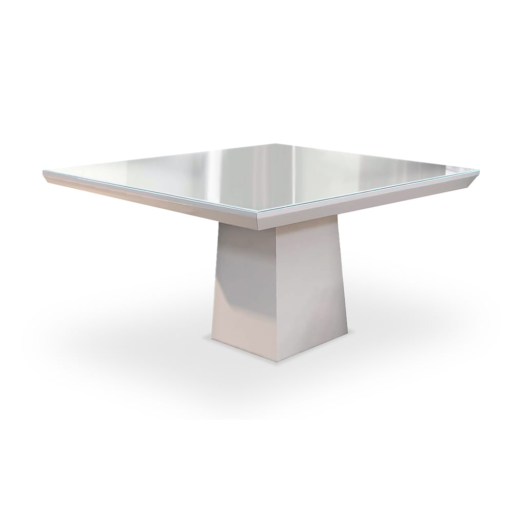 decoracao laca branca:Mesa de Jantar 4 Lugares Laca Branca e Vidro Branco, Anis decoracao laca branca:Mesa de Jantar 4 Lugares Laca Branca e Vidro Branco, Anis
